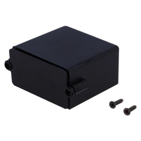 Carcasă: pt.alarmă; X: 55mm; Y: 56mm; Z: 30mm; ABS; neagră; cu panou