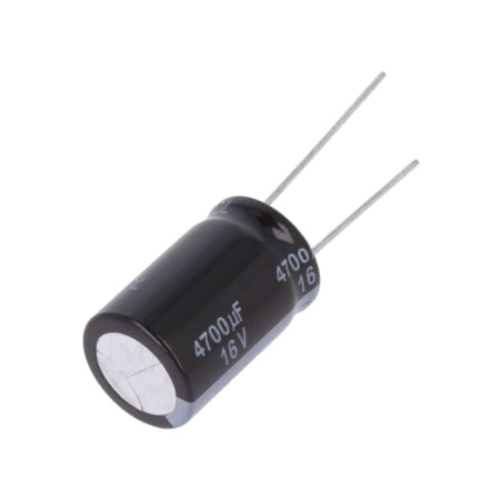 Condensator: electrolitic; low ESR; THT; 4700uF; 16VDC; Ø16x25mm