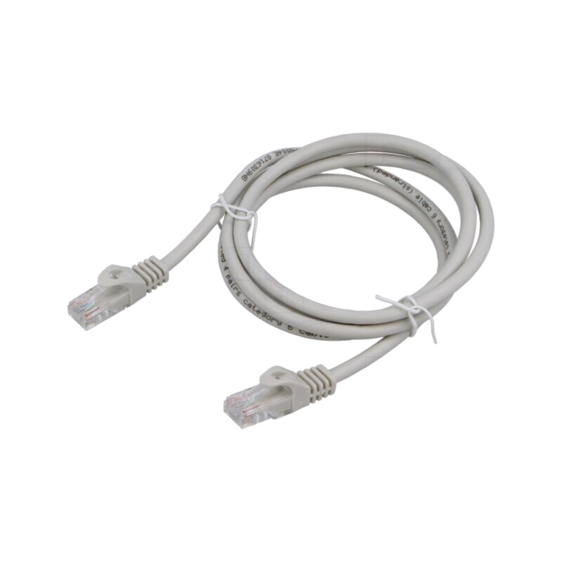 Patch cord; U/UTP; 6; litat; Cu; PVC; gri; 1,5m; 26AWG; Øcablu: 6,2mm