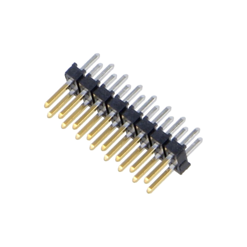 Conector: şiruri pini; tată; PIN: 16; 2mm; aurit; THT; şir pini Conector: şiruri pini; tată; PIN: 16; 2mm; aurit; THT; şir pini