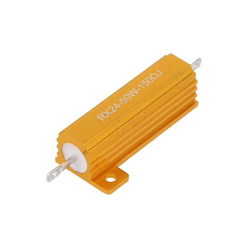 Rezistor: bobinat; cu radiator; 150Ω; 50W; ±5%; 50ppm/°C; pt.lipit