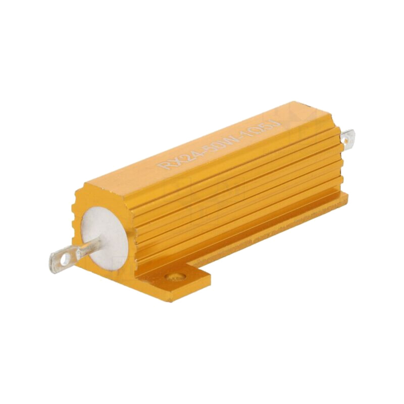 Rezistor: bobinat; cu radiator; 1,5Ω; 50W; ±5%; 50ppm/°C; pt.lipit Rezistor: bobinat; cu radiator; 1,5Ω; 50W; ±5%; 50ppm/°C; pt.lipit