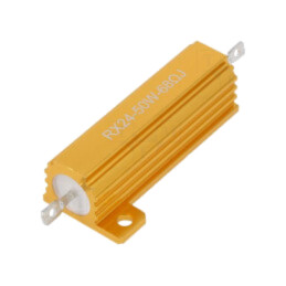 Rezistor: bobinat; cu radiator; 68Ω; 50W; ±5%; 50ppm/°C; pt.lipit