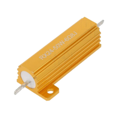 Rezistor: bobinat; cu radiator; 6,8Ω; 50W; ±5%; 50ppm/°C; pt.lipit