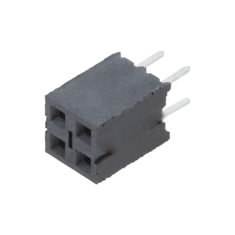 Conector: şiruri pini; soclu; tată; PIN: 4; drept; 2,54mm; THT; 2x2 Conector: şiruri pini; soclu; tată; PIN: 4; drept; 2,54mm; THT; 2x2