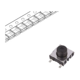 Microîntrerupător TACT; SPST-NO; Poz: 2; 0,05A/42VDC; SMT; fără