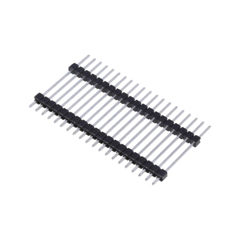 Conector: şiruri pini; şir pini; tată; PIN: 20; cu 2 nivele; drept