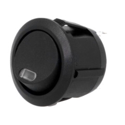 ROCKER; SPST; Poz: 2; ON-OFF; 20A/14VDC; neagră; LED,punctuală; 12V