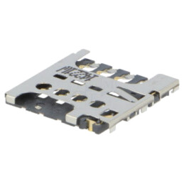 Conector: pentru carduri; Micro SIM; push-pull; SMT; PIN: 6