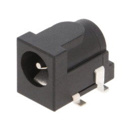 Conector: alimentare DC; soclu; tată; 5,5/2,1÷2,5mm; SMT; neagră