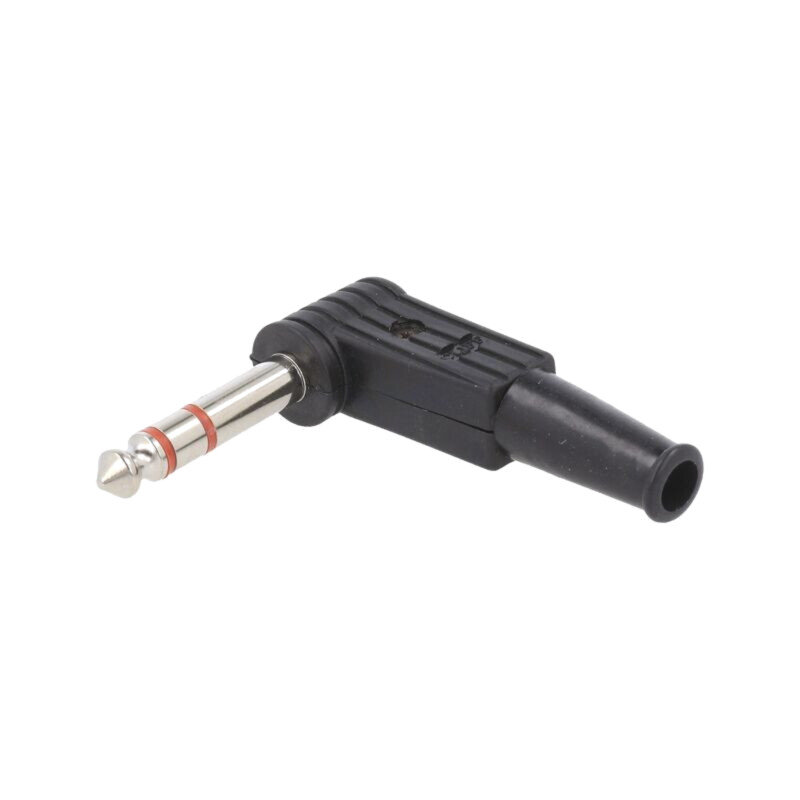Conector: Jack 6,3mm; mufă; tată; stereo; piste: 3; în unghi 90° Conector: Jack 6,3mm; mufă; tată; stereo; piste: 3; în unghi 90°