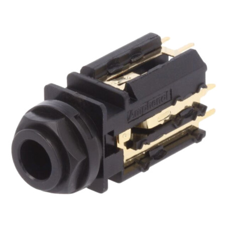 Conector: Jack 6,3mm; soclu; mamă; stereo; piste: 3; drept; THT