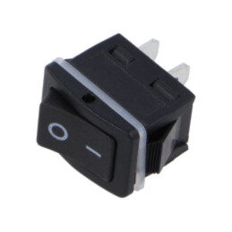 ROCKER; SPST; Poz: 2; ON-OFF; 16A/250VAC; neagră; IP68; fără; 20mΩ