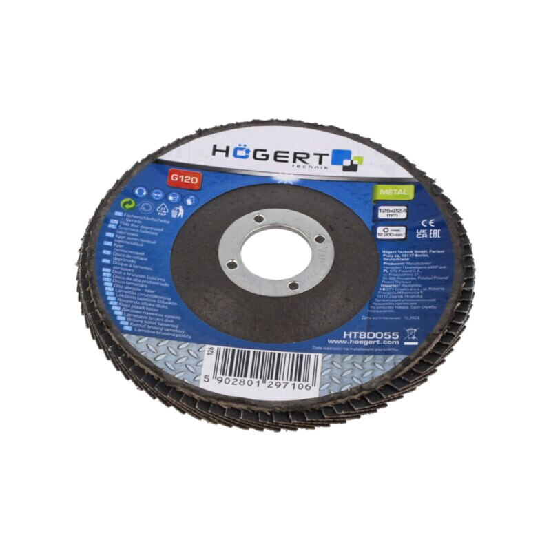 Disc de şlefuit cu lambouri; Ø: 125mm; Øorif: 22,4mm Disc de şlefuit cu lambouri; Ø: 125mm; Øorif: 22,4mm