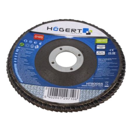 Disc de şlefuit cu lambouri; Ø: 125mm; Øorif: 22,4mm