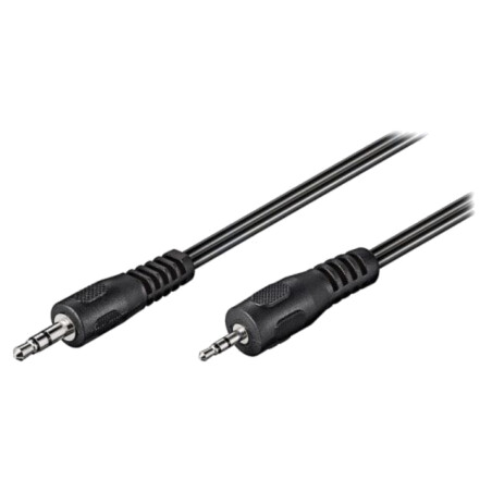 Cablu; Jack 2,5mm 3pin mufă,Jack 3,5mm 3pin mufă; 2m; negru