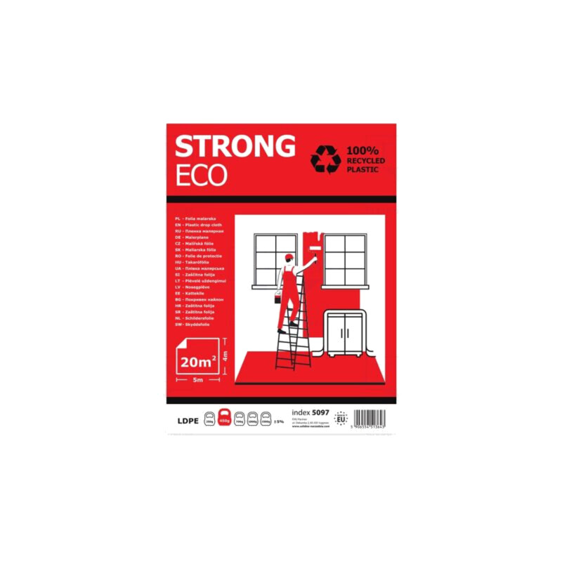 Painting foil; L: 5m; Width: 4m; black