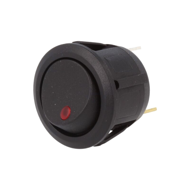 ROCKER; SPST; Poz: 2; ON-OFF; 20A/14VDC; roşie; LED,punctuală; 14V