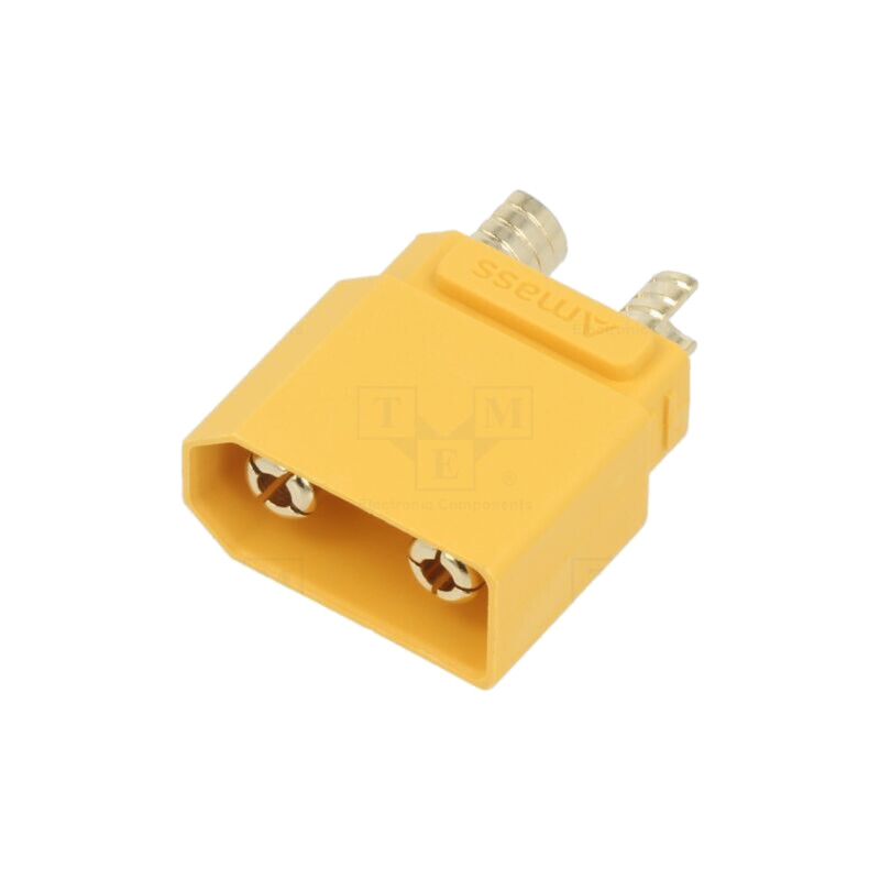Conector: alimentare DC; soclu; XT90; tată; PIN: 2; pentru PCB; THT Conector: alimentare DC; soclu; XT90; tată; PIN: 2; pentru PCB; THT