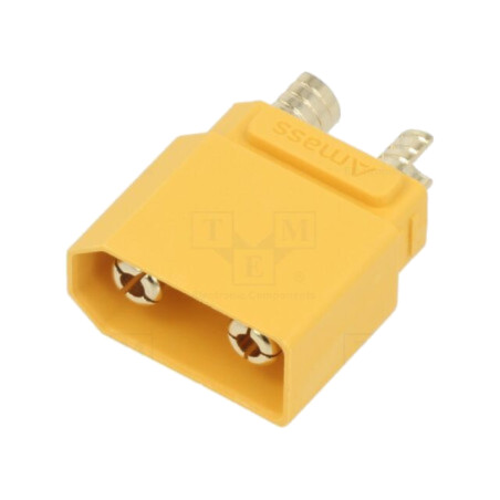Conector: alimentare DC; soclu; XT90; tată; PIN: 2; pentru PCB; THT