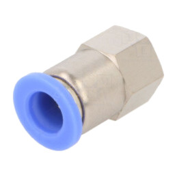 Racord push-in; simplu; -0,95÷15bar; alamă nichelată; 0÷60°C