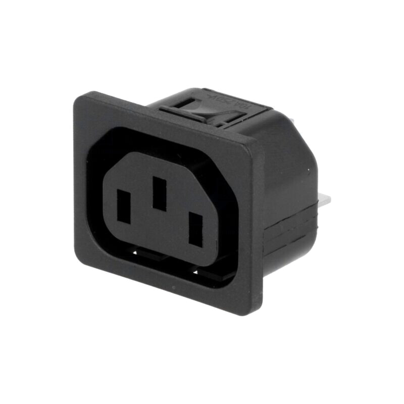 Conector: alimentare AC; soclu; mamă; 10A; 250VAC; IEC 60320; IP30