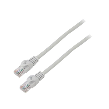 Patch cord; U/UTP; 6; litat; CCA; PVC; gri; 3m; 26AWG; Fire: 8; 1buc.