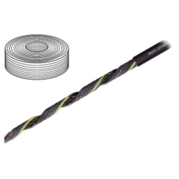 Cablu: cablu de control; chainflex® CF890; 2x0,5mm2; PUR; negru