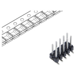 Conector: şiruri pini; tată; PIN: 10; 2,54mm; cositorit; SMT