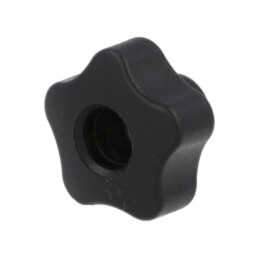 Buton de reglare; Ø: 32mm; Filet int: M6; 12mm; H: 23mm