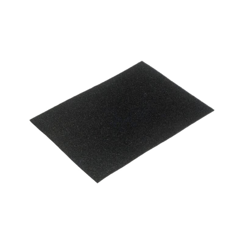 Burete electroconductor; ESD; L: 355mm; W: 255mm; Thk: 3mm; neagră
