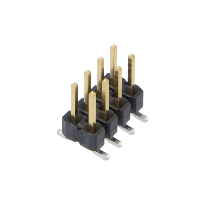 Conector: şiruri pini; tată; PIN: 8; 2,54mm; aurit; SMT; şir pini Conector: şiruri pini; tată; PIN: 8; 2,54mm; aurit; SMT; şir pini