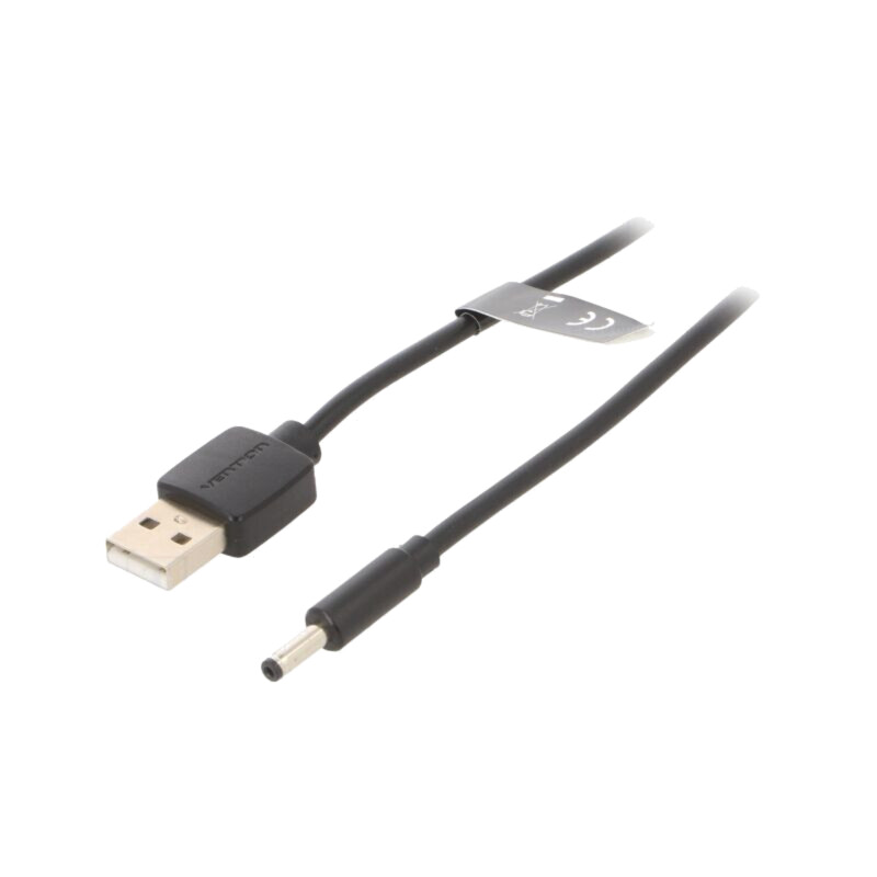 Cablu; USB A mufă,DC 3,5/1,35 mufă; negru; 1,5m; Fire: Cu Cablu; USB A mufă,DC 3,5/1,35 mufă; negru; 1,5m; Fire: Cu