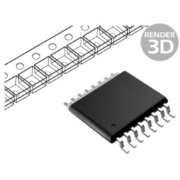 IC: interfaţă; 8bit,extensie I/O; 2,5÷6VDC; I2C; SMD; SO16