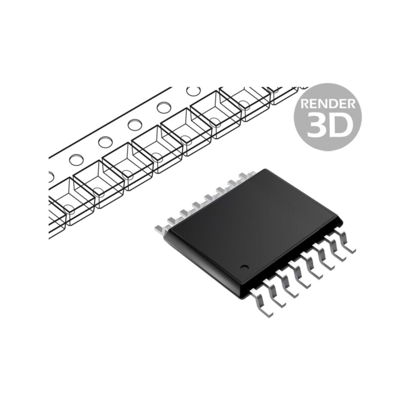 IC: interfaţă; 8bit,extensie I/O; 2,5÷6VDC; I2C; SMD; SO16 IC: interfaţă; 8bit,extensie I/O; 2,5÷6VDC; I2C; SMD; SO16