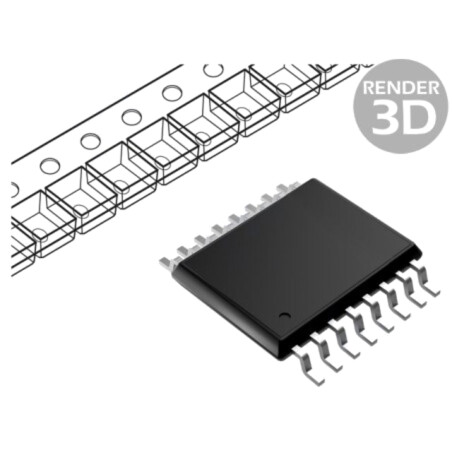 IC: interfaţă; 8bit,extensie I/O; 2,5÷6VDC; I2C; SMD; SO16