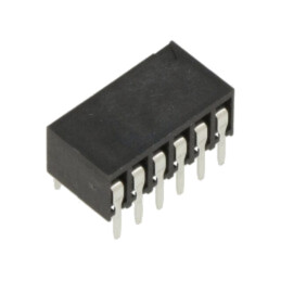 Conector: şiruri pini; soclu; mamă; 2,54mm; PIN: 12; THT; pentru PCB