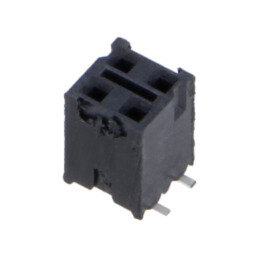 Conector: şiruri pini; mamă; PIN: 4; 2,54mm; aurit; SMT; soclu