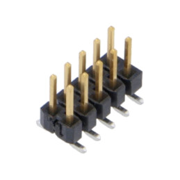 Conector: şiruri pini; tată; PIN: 10; 2,54mm; aurit; SMT; şir pini