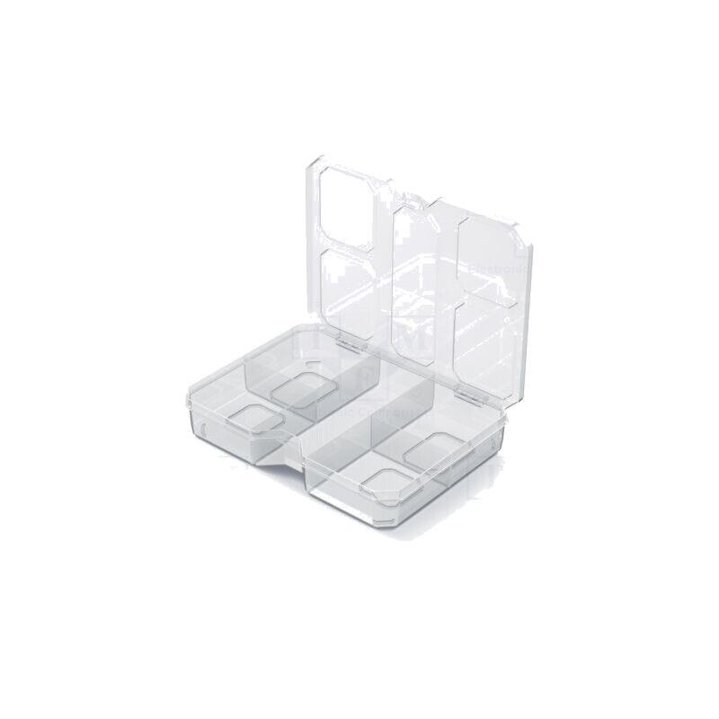 Container: colectiv; cu partiții; transparentă; 193x147x35mm Container: colectiv; cu partiții; transparentă; 193x147x35mm