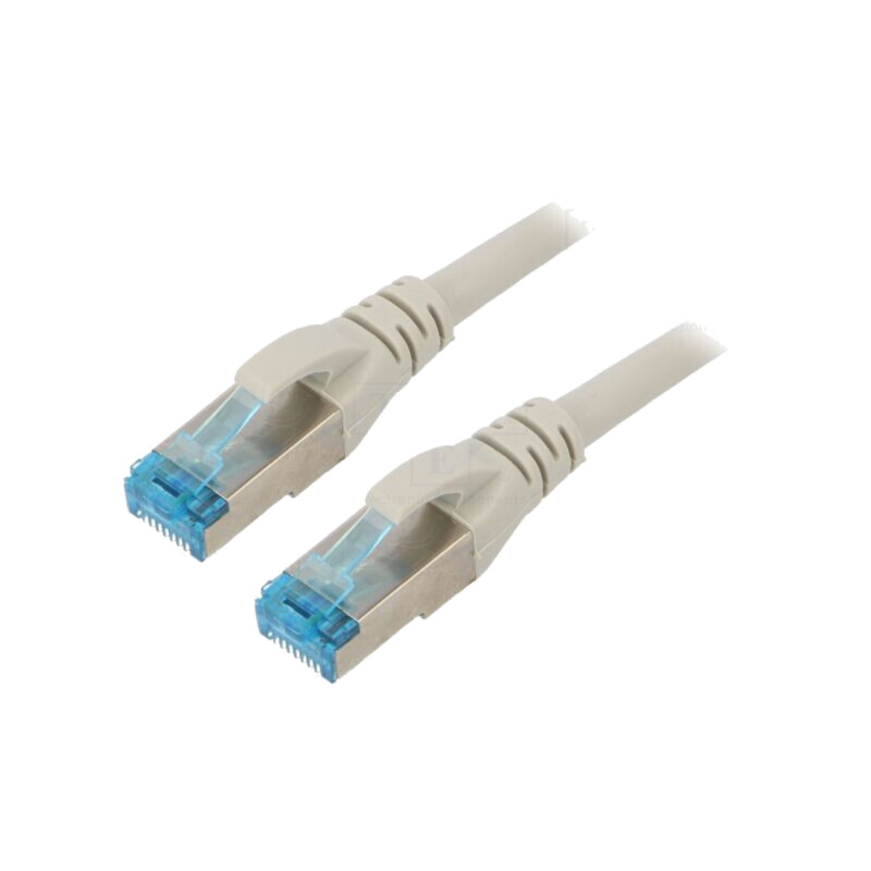 Patch cord; SF/UTP; 5e; litat; CCA; PVC; gri; 1m; 26AWG Patch cord; SF/UTP; 5e; litat; CCA; PVC; gri; 1m; 26AWG