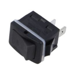 ROCKER; SPST; Poz: 2; ON-OFF; 10A/250VAC; neagră; IP68; fără; 20mΩ