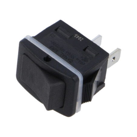 ROCKER; SPST; Poz: 2; ON-OFF; 10A/250VAC; neagră; IP68; fără; 20mΩ