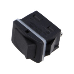 ROCKER; SPST; Poz: 2; ON-OFF; 10A/250VAC; neagră; IP68; fără; 20mΩ