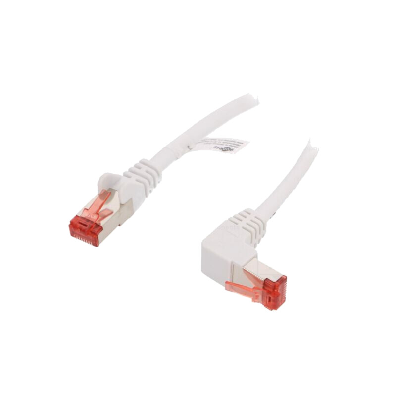Patch cord; S/FTP; 6; litat; Cu; LSZH; alb; 0,25m; 28AWG; -20÷65°C Patch cord; S/FTP; 6; litat; Cu; LSZH; alb; 0,25m; 28AWG; -20÷65°C