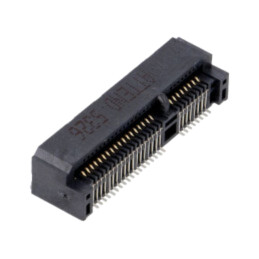 Conector: PCI Express mini; orizontală; SMT; aurit; PIN: 52; 0,5A