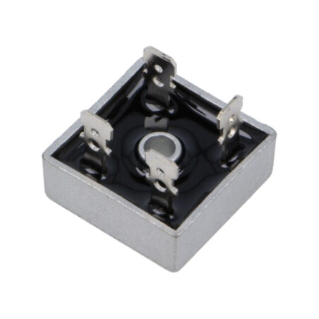 Punte redresoare: monofazat; Urmax: 400V; If: 35A; Ifsm: 400A; MB-25