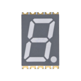 Afişaj: LED; cu 7 segmente; 14,2mm; 0,56"; Nr.car: 1; roşie; anod