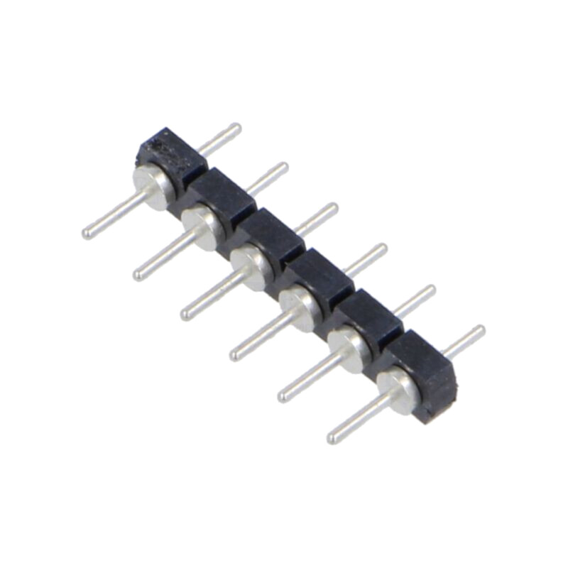Conector: şiruri pini; tată; PIN: 6; 2,54mm; cositorit; THT; drept Conector: şiruri pini; tată; PIN: 6; 2,54mm; cositorit; THT; drept