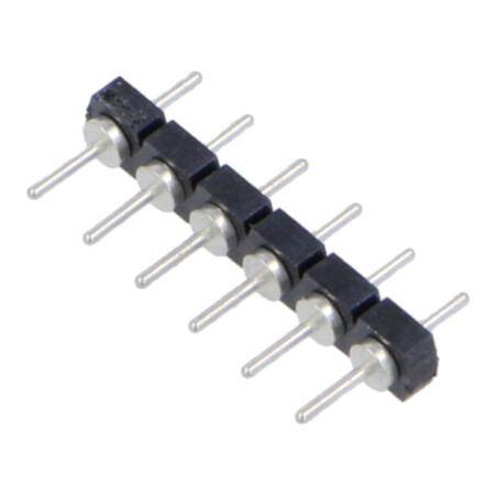 Conector: şiruri pini; tată; PIN: 6; 2,54mm; cositorit; THT; drept